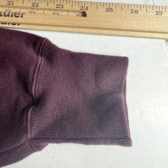 Y2K Champion Reverse Weave Sweatshirt Adult Medium Purple Small Logo Crewneck - Picture 9 of 14